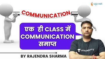 NTA UGC NET 2021 | Communication by Rajendra Sharma | Complete Communication in One Class