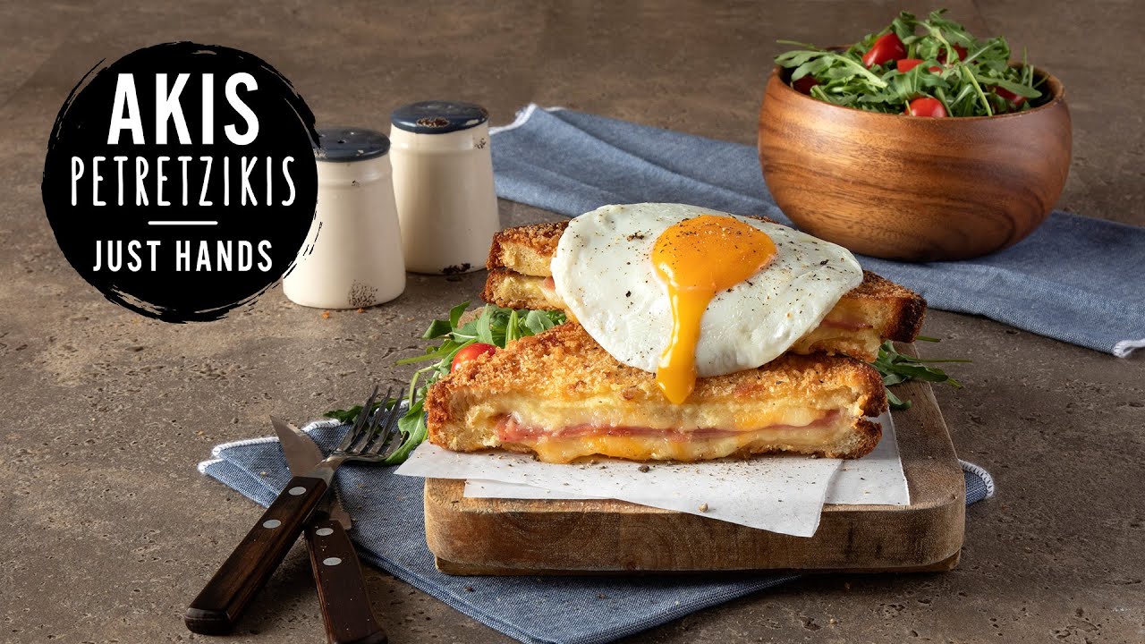 Deep-fried Croque Madame | Akis Petretzikis