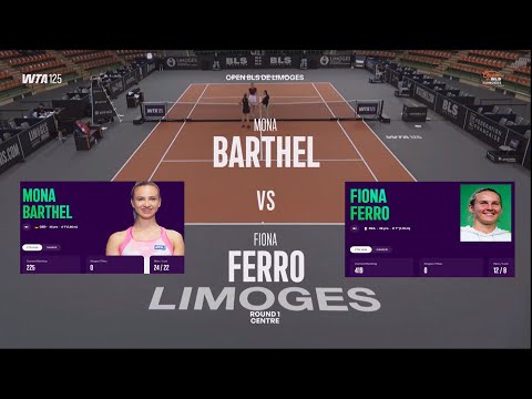Q Mona Barthel GER Vs WC Fiona Ferro FRA Game Set Match 