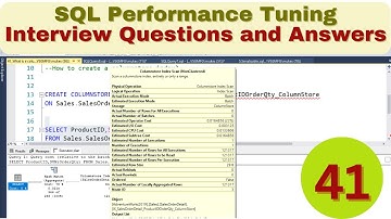 41.Columnstore index in SQL Server|performance tuning interview questions and answers|@PandeyGuruji