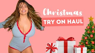 Pajama Try On Haul | Christmas Edition | Alicia Waldner (4k)
