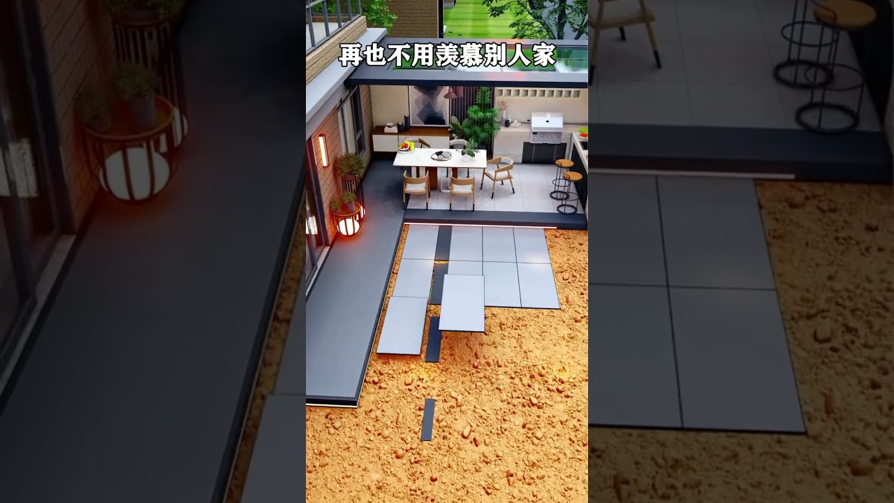 Your backyard is designed like this and it will shock the neighbors ten miles away. Garden desig