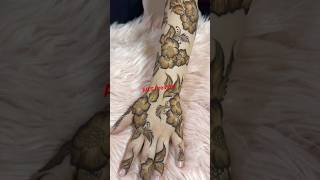 Floral Arebic Dubai|UAE Mehndi Gulf|khafif Henna #shortvideo #viralvideo #hennaart #mehndidesign