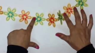 paper cutting decoration how to paper cutting flower chain flower paper chain