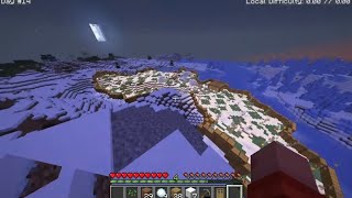 Minecraft winter village starter base build