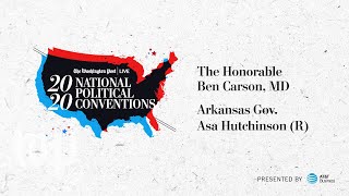 Ben Carson, MD, and Arkansas Gov. Asa Hutchinson (Full Stream 8/26)