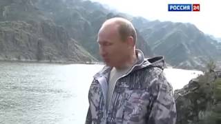 Путин, Медведев и Шойгу на рыбалке в Туве