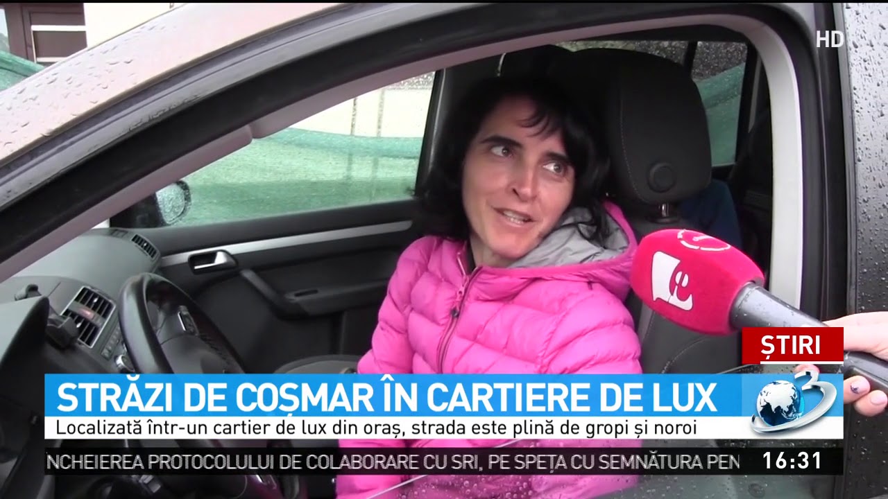 Străzi de coșmar în cartiere de lux din România newspaper mockup