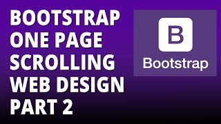 Bootstrap one page scrolling web design part 2 - Twitter Bootstrap