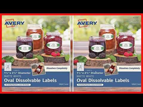Avery No Soak Labels The Perfect Solution for Reusable Container Labeling