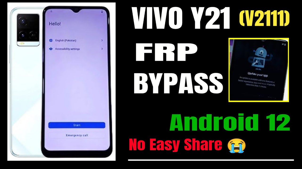 Vivo Y21 Frp Bypass Android 12 “ Hou To Frp Android 12 Vivo Y21 // YouTube Update // No Easy Share 
