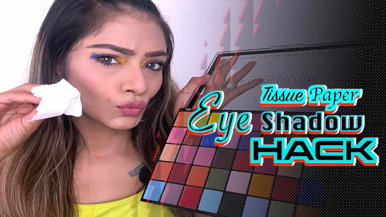 Tissue Paper Eyeshadow HACK Tik Tok Viral Trend Foxy Makeup Tips