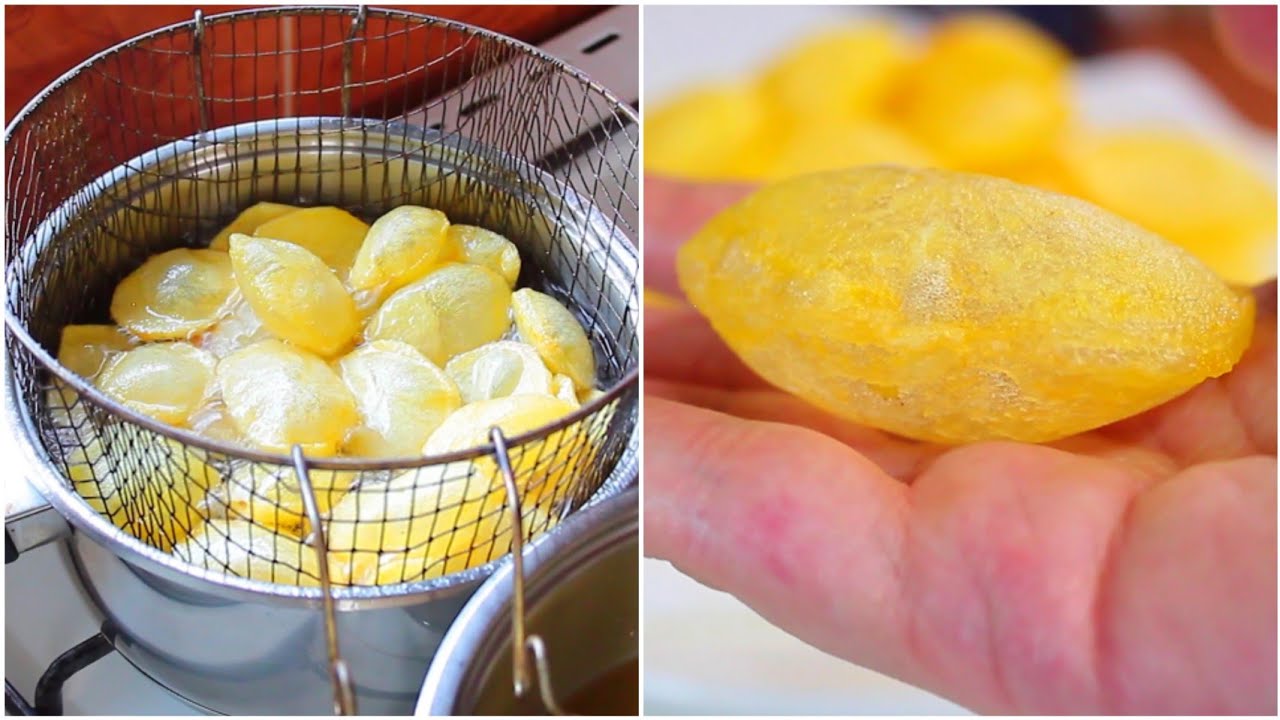 سر البطاطا المقلية المنفوخة نفس المطاعم لأول مرة عاليوتيوب بالطريقة الصحيحة