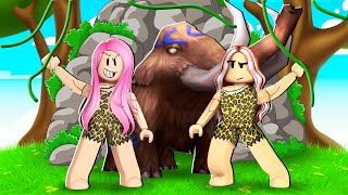 LIVING FOR 1 DAY IN THE STONE AGE 🪨 (Modern Stones Roblox)