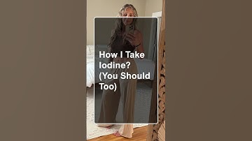 How I Take Iodine (You Should Too) #ytshorts