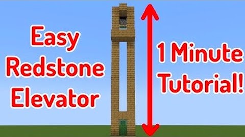 Minecraft: SIMPLEST Redstone Elevator (1 Minute Tutorial!)