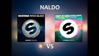 Vicetone vs. Sander Van Doorn, Martin Garrix & DVBBS - Pitch Black vs. Gold Skies (NALDO Mashup)