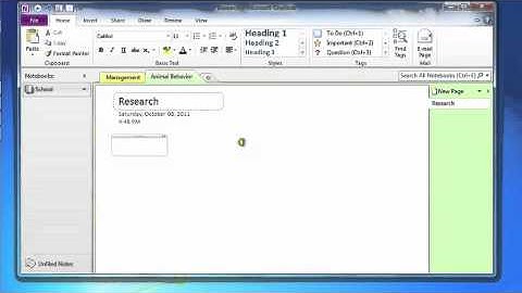 Microsoft OneNote 2010 Demo - Help with Research
