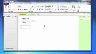 Microsoft OneNote 2010 Demo - Help with Research