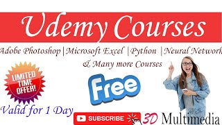 Udemy Free Courses | Adobe Photoshop CC | Neural Networks | Python | Microsoft Excel | Web Design