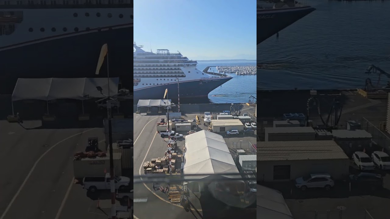 Carnival Miracle sailing out of Seattle