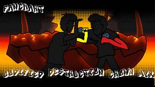 FNF:Godified Destruction Crown Mix Fanchart || Alins Fanchart Collection V0.53 ||