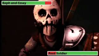 Tmnt 2012 Raph And Casey Vs Foot Soldier With Healthbars 23