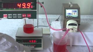 Shenchen peristaltic pump---F6 filling 50m Liquid