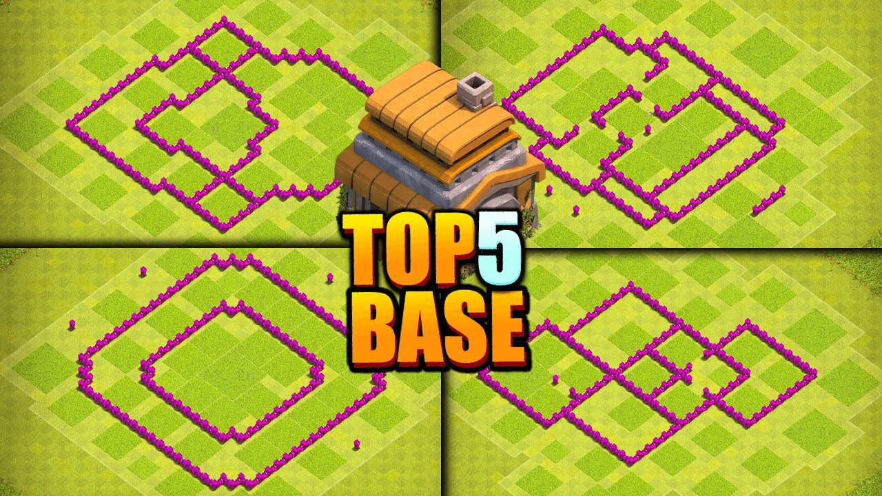 TH6 PUSHERS, USE THESE BASES! (Top 5 Trophy Pushing Layouts + Links)