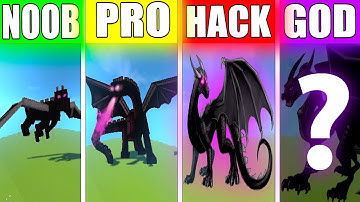 NOOB VS PRO VS HACKER VS GOD ENDER DRAGON Minecraft Pixel Art