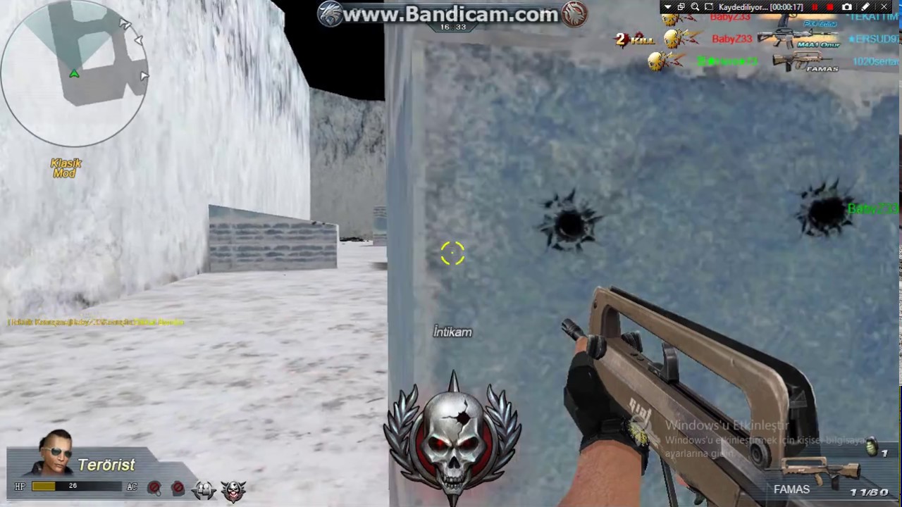 First Blood ezik silahla oynamak :)