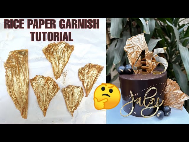 घर पर बनाए edible पेपर/ sheet .How to make edible rice paper/sheet for  making sail decore on cake . 