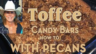 Toffee Candy Bars - How to Make Soft Toffee Bars with Pecans
