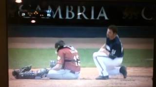 Mat Gamel and Jason Castro Home Plate Collision!!!