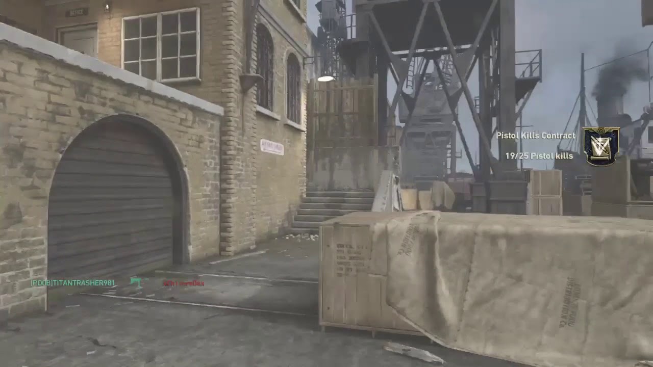 Call of duty ww2, akimbo 9mm SAP, hardcore London dock.