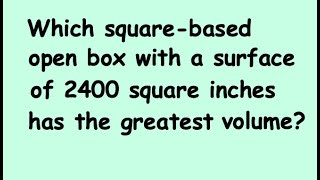 Optimization 2 - Example