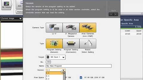 CV-X Machine Vision System: Managing Program Files