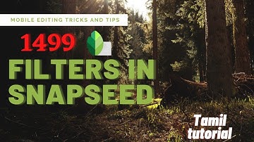 Snapseed Filters | Mobile Editing Tricks And Tips | E 1