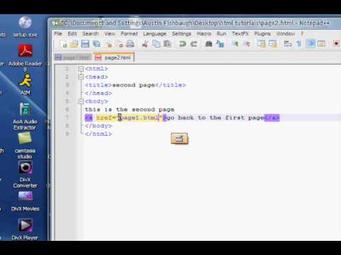 html tutorial 9 - more on links