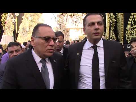 لحظة وصول محافظ الشرقية الدكتور ممدوح غراب عزاء الفريق محمد صابر تصوير المهداوى المعالى 27 3 2022