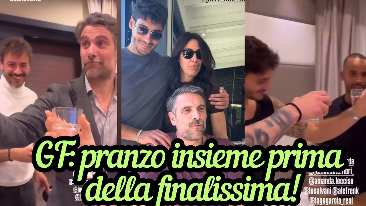 GF: I gieffini tutti a pranzo fuori prima della finale prendono in giro IAGO GARCIA 😅😅