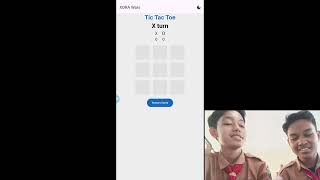 Review gameplay tic Tac toe dengan bahasa pemrograman flutter dart