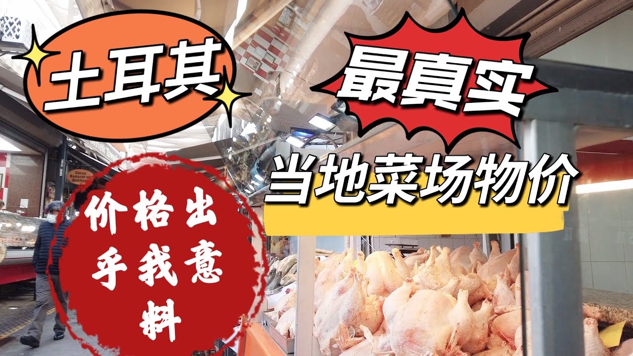 土耳其菜场价格，居然好多比泰国还便宜，最真实当地菜场物价