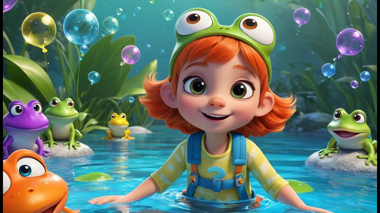 Five Little Speckled Frogs – Counting Fun by the Waterfall | Fun Song ...