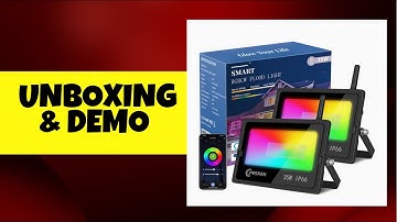 SMART WIFI FLOODLIGHT SUPPORTS AMAZON ALEXA VOICE CONTROL | UNBOXING & DEMO