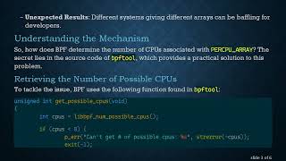 Understanding Percpuarray And Bpfs Cpu Calculation
