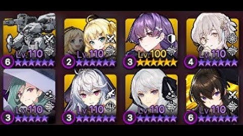 CounterSide: vs Whale filled with almost all lv.110s (platinum 3 rank arena PVP / no awakened unit)