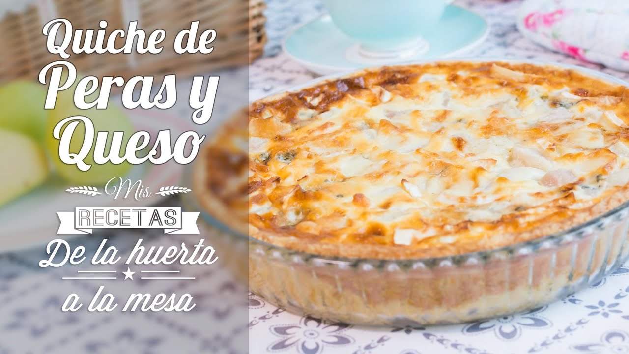 Quiche de peras y queso  | De la huerta a la mesa | Quiero Cupcakes!