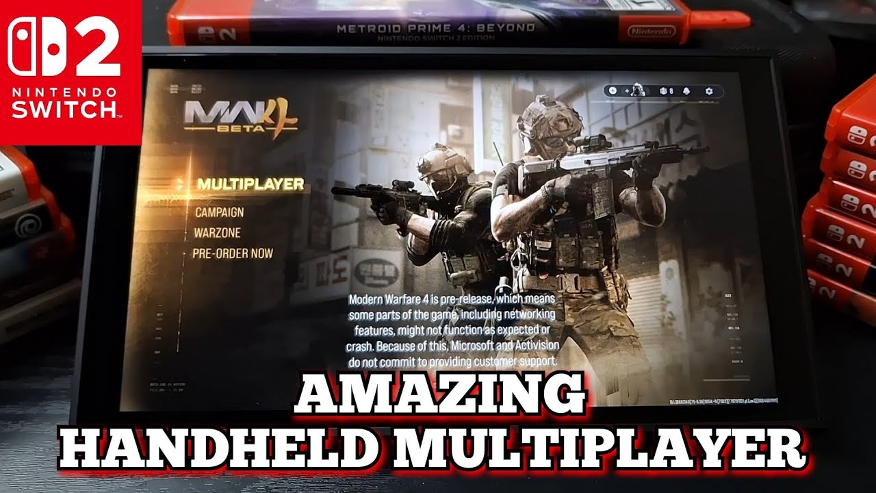 Call Of Duty Modern Warfare 4 BETA Switch 2 Handheld Multiplayer Gameplay | WOW!