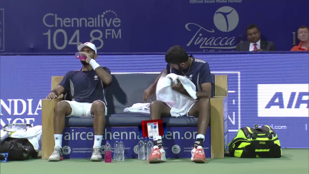 Aircel Chennai Open 2017 BopannaJeevan Nedunchezhiyan v Purav RajaDivij Sharan YouTube